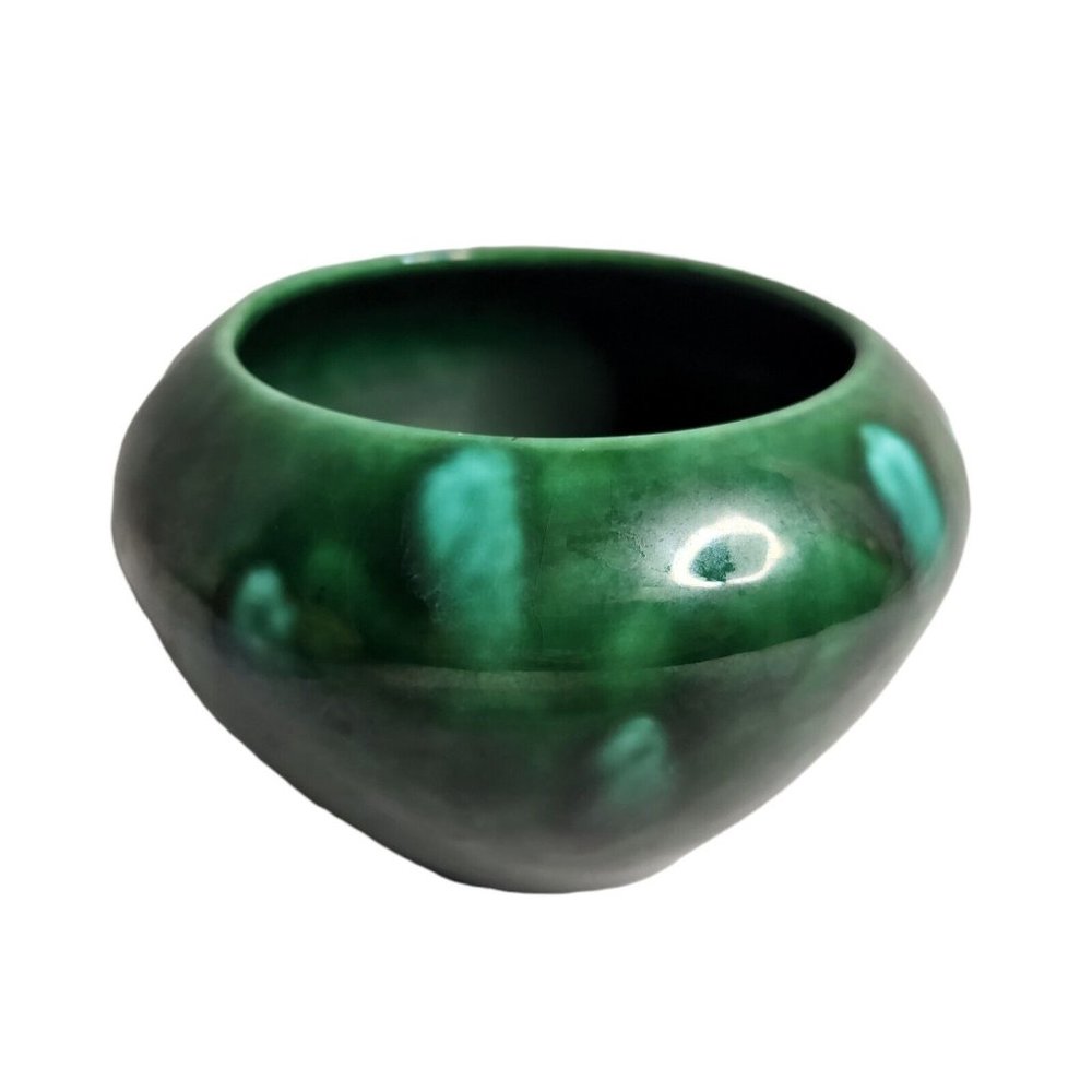 The Violet Pot 1997 Vintage Jade Green Ceramic African Violets